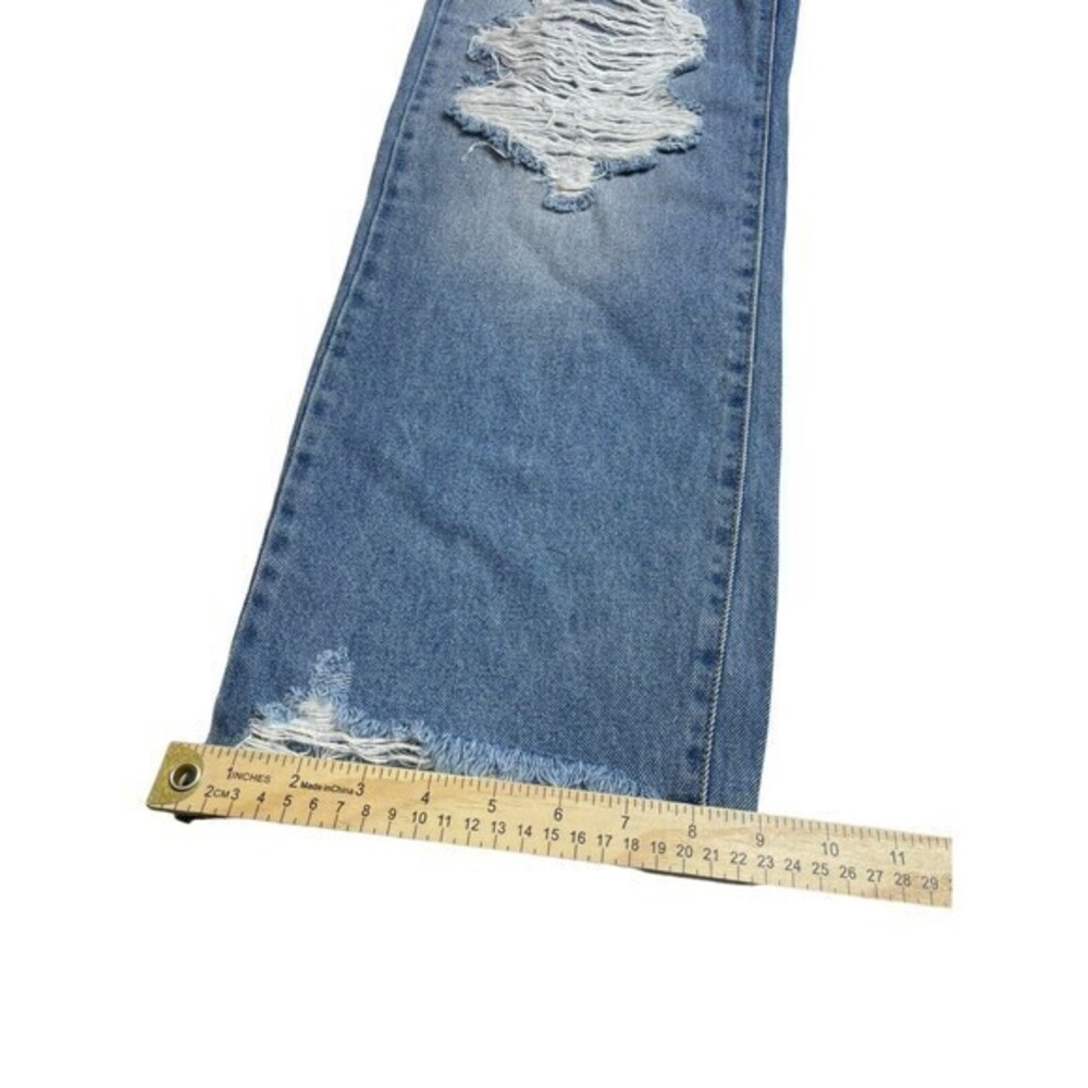 NWT Cello Jeans Womens Sz 11/30‎ Super  High Rise Distressed Dad Destroyed Jeans - Picture 8 of 11